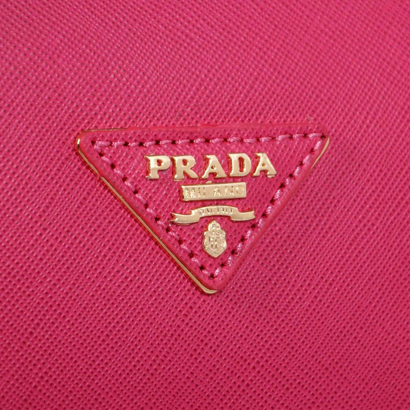 2014 Prada Saffiano Leather Two Handle Bag BN2780 rosered for sale